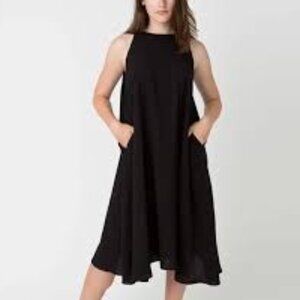 American Apparel Rayon Challis Tent Dress with Side Pockets